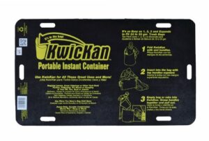 kwickan kc100is portable instant container, black/yellow