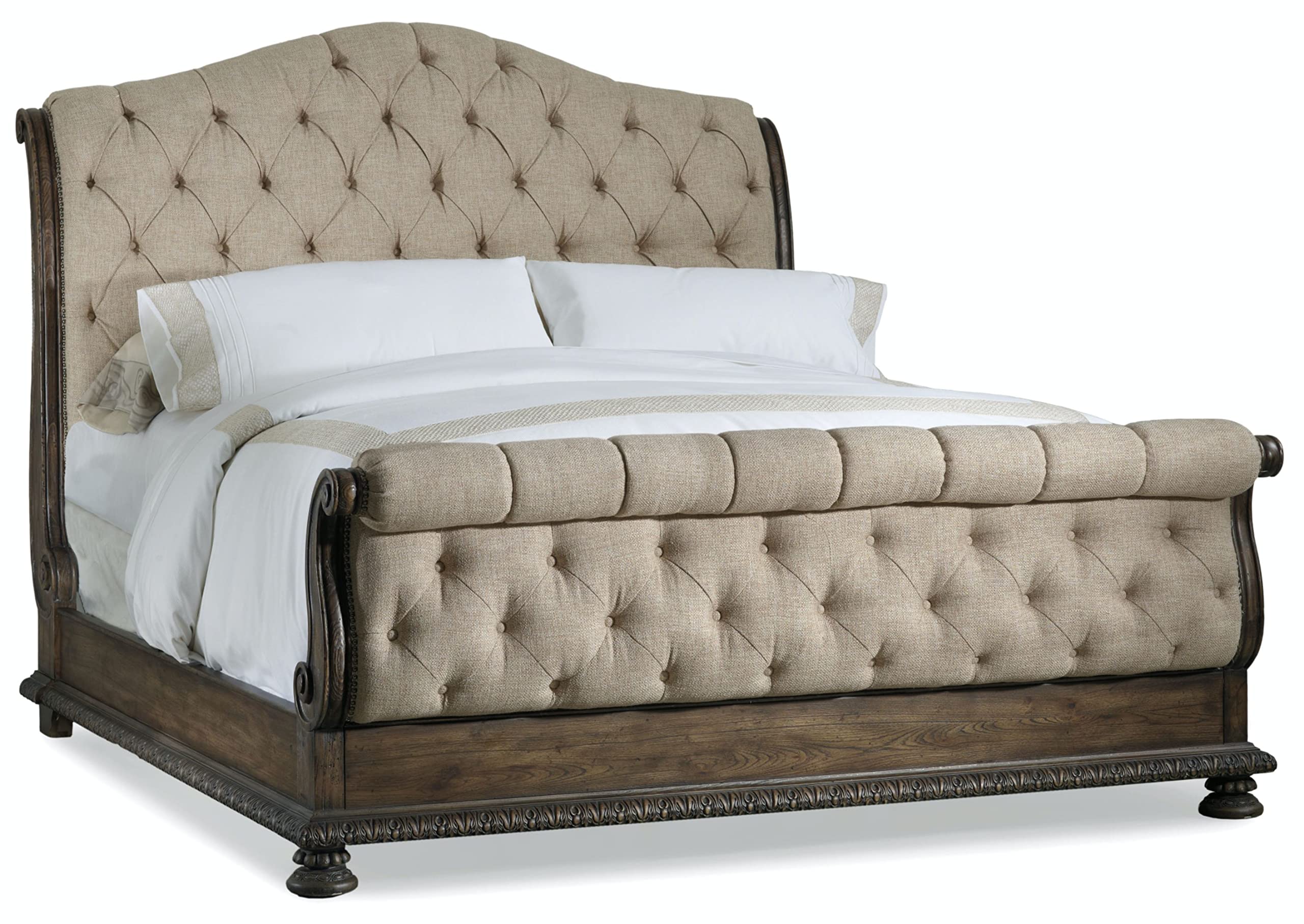Hooker Furniture Rhapsody Tufted Upholstered Sleigh Bed