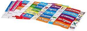 carson dellosa print-rich classroom labels: spanish bulletin board set (3440)