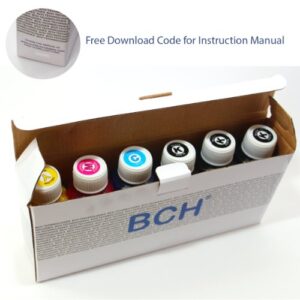 BCH Premium Bulk Refill Ink for HP Printers - (3 Pigment Black + Photo Dye)