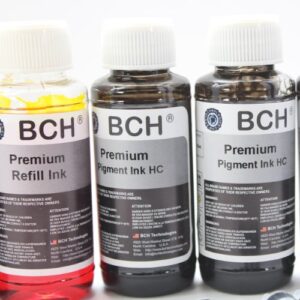 BCH Premium Bulk Refill Ink for HP Printers - (3 Pigment Black + Photo Dye)
