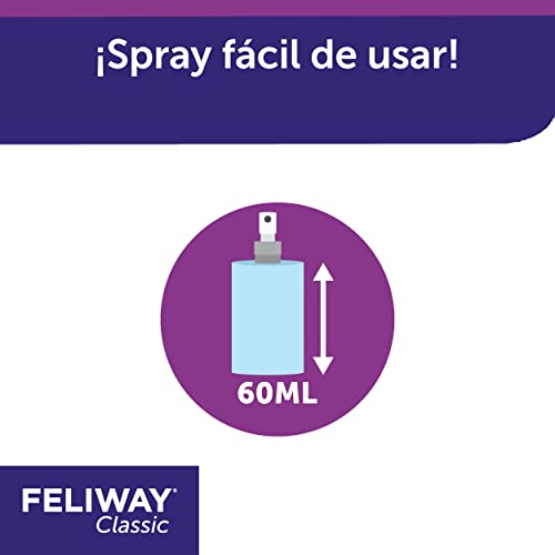 Feliway Spray (60ml) - Synthetic carming Spray, Comforts & Reassures Cats in New Homes by William Hunter Equestrian