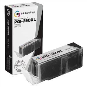 LD Compatible Canon PGI-250XL & CLI-251XL Set of 5 High Yield Inkjet Cartridges: 1 Pigment Black 6432B001, 1 Black 6448B001, 1 Cyan 6449B001, 1 Magenta 6450B001 and 1 Yellow 6451B001