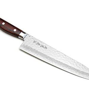 Yoshihiro VG10 16 Layer Hammered Damascus Gyuto Japanese Chefs Knife (8.25'' (210mm))