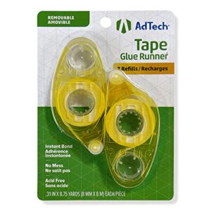ad-tech removable crafter's tape refill glue runner, 31 in x 8.75 yds, white, 52 foot
