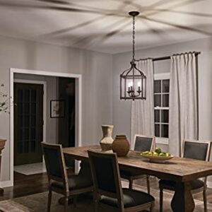 KICHLER Larkin 22.25" 3 Light Pendant in Olde Bronze®