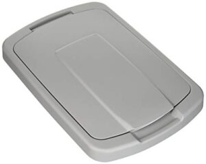 knape & vogt qt35lb-pt trash can lid, 1.31-inch by 14.5-inch by 9.56-inch,platinum