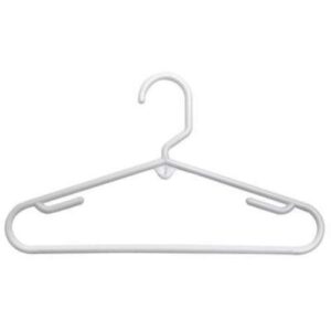 tamor plastics corp. 6808/10wh.14 cheerful tubular plastic clothes hanger (pack of 10)