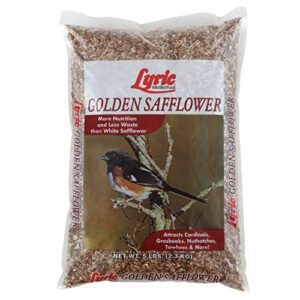 lyric 2647444 5 lb. golden safflower seed, 5 pound (pack of 1)