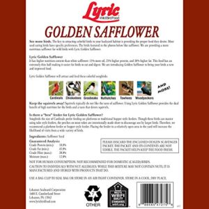 Lyric 2647444 5 lb. Golden Safflower Seed, 5 Pound (Pack of 1)