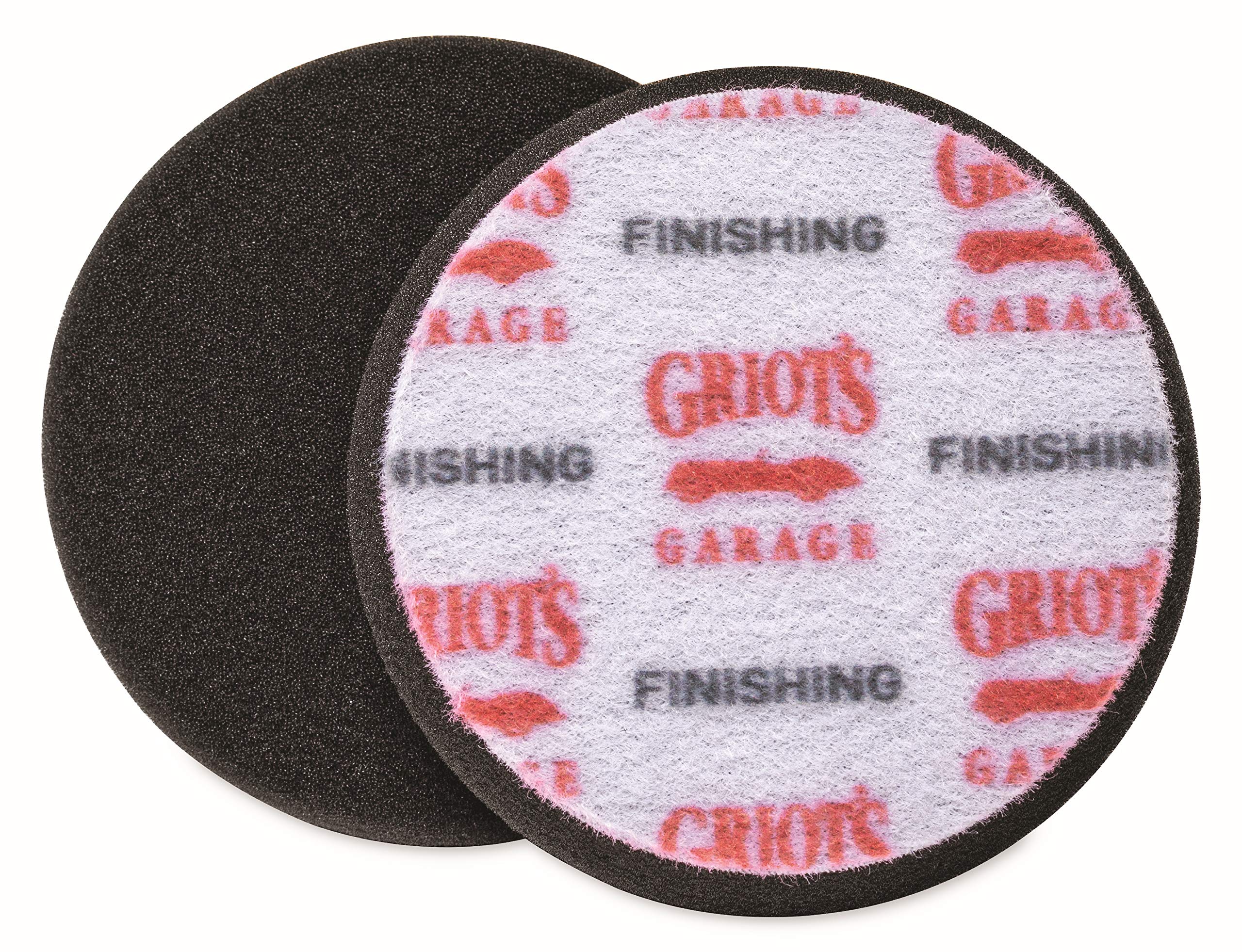 Griot's Garage 11274 3" Black Foam Finishing Pads (Set of 3)