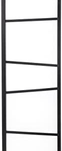 Roundhill Furniture 3-Panel Screen Room Divider, Black