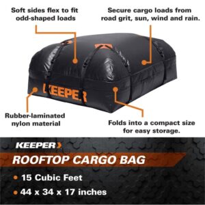 Keeper 07203-1 Weatherproof Rooftop Cargo Bag, 15 Cubic Feet