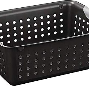 Sterilite 16249006 5 H X 10 4 W X 13 4 D Black Medium Ultra Basket