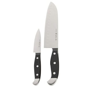henckels statement razor-sharp 2-pc knife set, santoku knife 7 inch, paring knife, german engineered informed by 100+ years of mastery