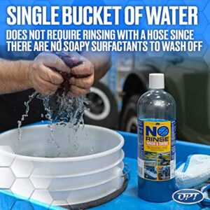 Optimum No Rinse Wash and Shine - ONR Car Wash, New Formula Version 5, Safe on Paint, Coatings, Wraps, and Interior, Rinseless Wash provides a Car Wash Soap Alternative (8 oz)