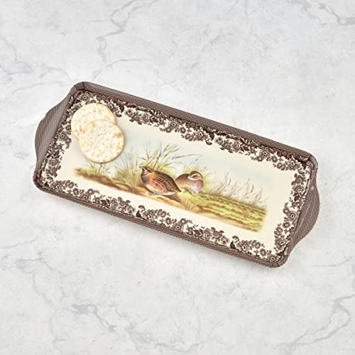 Pimpernel Spode Woodland Collection Sandwich Tray | Serving Platter | Crudité and Appetizer Tray for Indoor and Outdoor use | Made of Melamine | Measures 15.1" x 6.5" | Dishwasher Safe