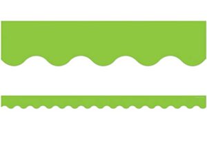 teacher created resources lime scalloped border trim