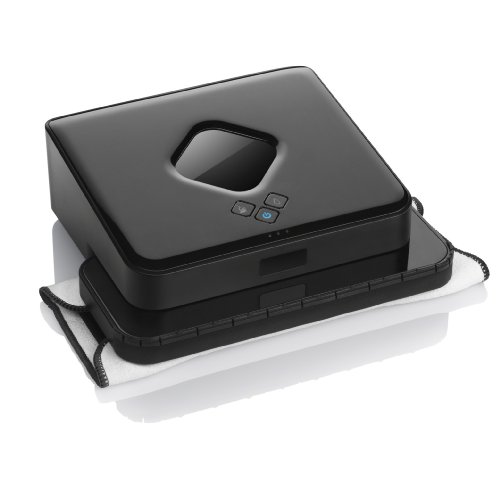 iRobot Braava 380t Advanced Robot Mop- Wet Mopping and Dry Sweeping Cleaning Modes, Large Spaces , Black