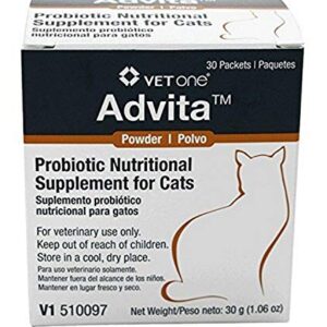 VetOne Advita Powder Probiotic Nutritional Supplement for Cats - 30 (1 gram) packets