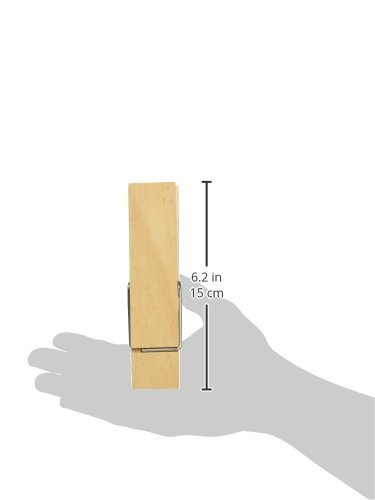 Multicraft Imports Wood Jumbo Clothespin-Natural 5-7/8" 1/Pkg