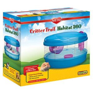 kaytee crittertrail habitat 360 for pet hamsters, gerbils or mice