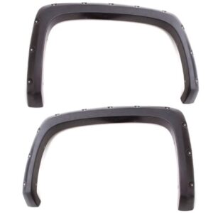 Lund RX117SB Elite Series Black Rivet Style Standard Fender Flare - 2 Piece