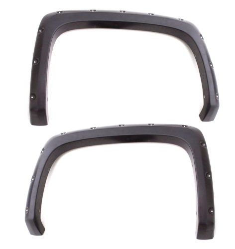 Lund RX117SB Elite Series Black Rivet Style Standard Fender Flare - 2 Piece