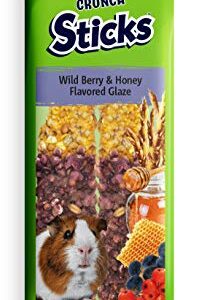 Vitakraft Guinea Pig Wild Berries & Honey Treats Sticks Glazed With Yogurt 2 Pack, 3.75 Ounce