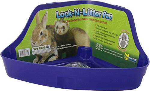 Ware Manufacturing (2 Pack) Plastic Lock-N-Litter Pan for Small Pets - Size Regular