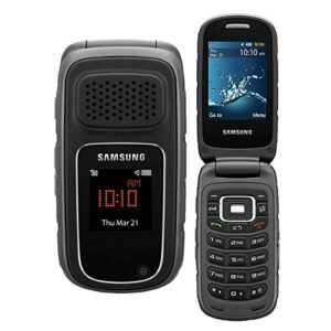 samsung rugby 3 a997 gsm unlocked rugged flip phone - dark gray