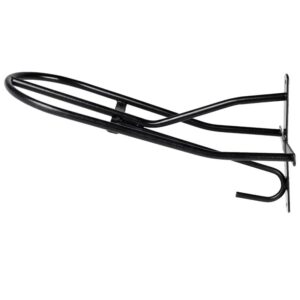 horze saddle rack with bridle hook - black - one size