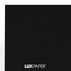 LUXPaper 8.5" x 11" Cardstock | Letter Size | Midnight Black | 100lb. Cover (183lb. Text) | 50 Qty