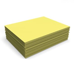 LUXPaper 8.5" x 11" Paper | Letter Size | Pastel Canary Yellow | 60lb. Text | 50 Qty