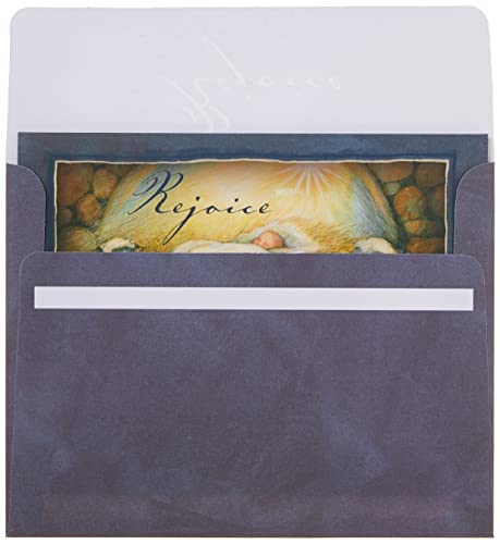 LANG "Rejoice" Christmas Cards by Susan Winget, 18 Cards with 19 Envelopes and Beautiful Artwork, Perfect for Sharing Warm Wishes this Holiday Season, 5.38" x 6.88" (1004686)