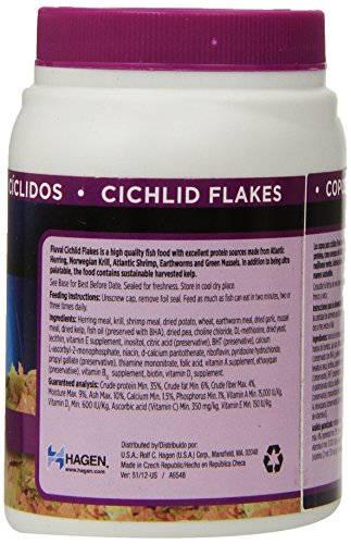 Fluval Cichlid Flakes 60gm, 2.12-Ounce