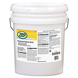 zep powdered vehicle wash - 35 pounds (1 bucket) 1041720 - premium detergent may be used in high pressure spray wash systems or for manual car washing. (for business customers only)