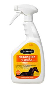 manna pro corona detangler & shine conditioner for horse, 32 oz