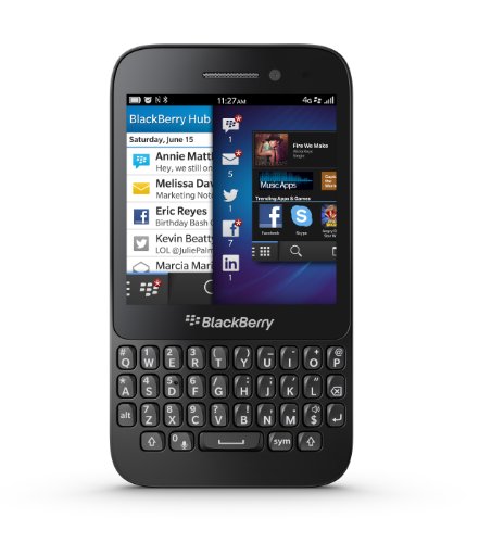 BlackBerry Q5 8GB RFS121LW SQR100-2 (GSM Only, No CDMA) Factory Unlocked 4G/LTE QWERTY Simfree Cell Phone - (Black)