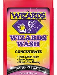 Wizards Car Wash - Super Concentrated Car Wash Soap - No Salt Biodegradable Car Wash Soap With Thick Foam - Exterior Care Products For Marine Use - Foam Cannon Soap For Car Washing Supplies - 16 oz