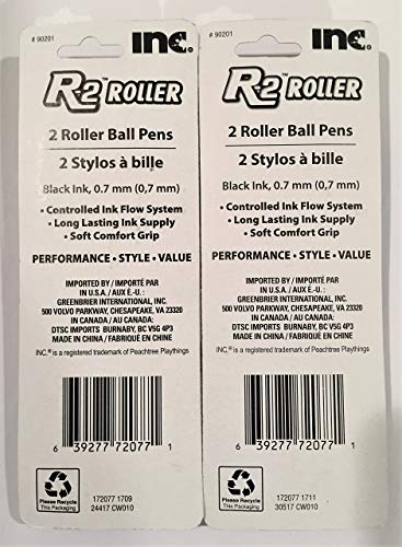 Inc. R-2 Roller Ball Pens (4 Count)