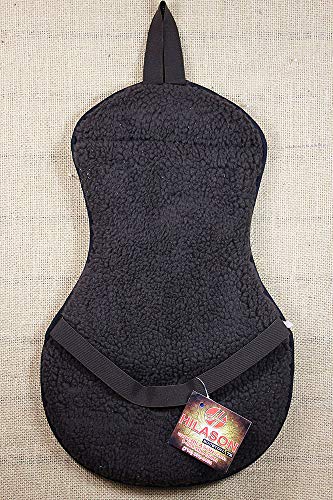 HILASON Western Horse Tack Fleece Saddle Seat Cover Brown Foam Padded