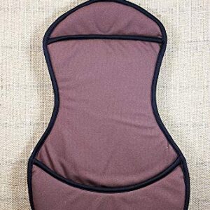 HILASON Western Horse Tack Fleece Saddle Seat Cover Brown Foam Padded