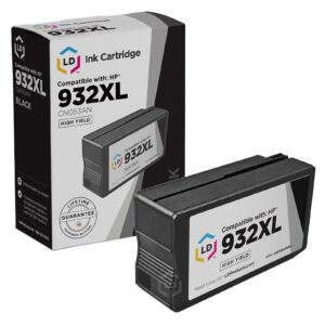 ld remanufactured ink cartridge replacement for hp 932xl cn053an high yield (black)