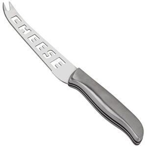 9.37 inch stainless steel serated"cheese" knife server with holes