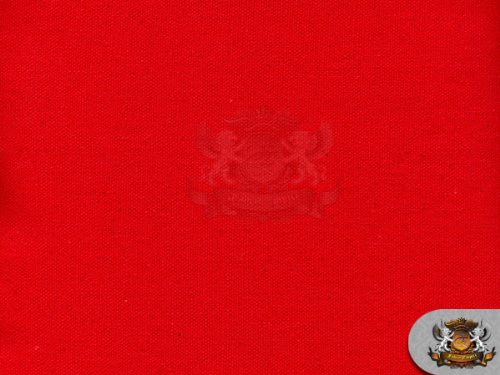 Canvas Duck 10 oz Dyed Solid Fabric RED / 60" W / Sold by the yard