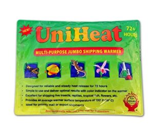 72-hour uniheat heat pack for shipping plants, live insects, reptiles, tropical fish