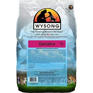 wysong geriatrx senior feline formula dry cat food - 5 pound bag