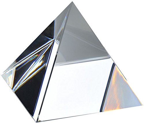 Amlong Crystal Clear Crystal Pyramid 4 inch with Gift Box