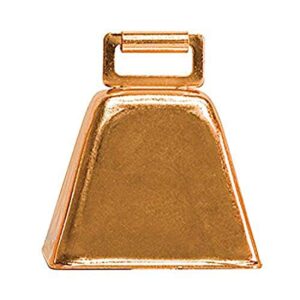 weaver leather livestock cow bell, copper, 1.75 x 2.25 x 2.5 inches